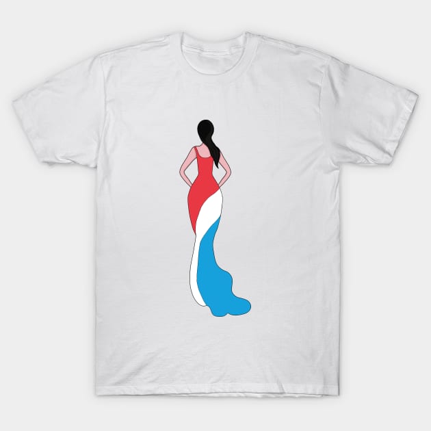 Luxembourg Woman T-Shirt by DiegoCarvalho